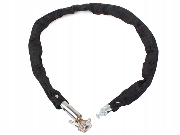 Lacat pentru bicicleta/motocicleta, Zola®, universal, realizat din alama, 80 cm, 2 chei, negru