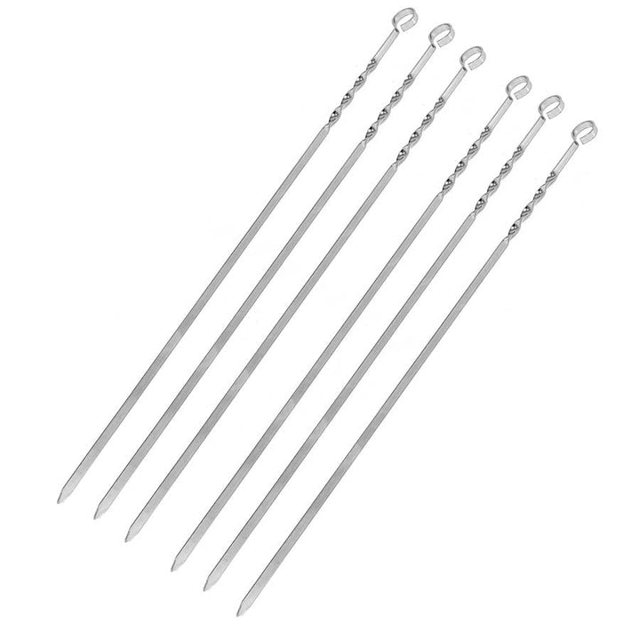 Set 6 bete frigarui pentru carne/legume, Zola®, din otel inoxidabil, 50 cm
