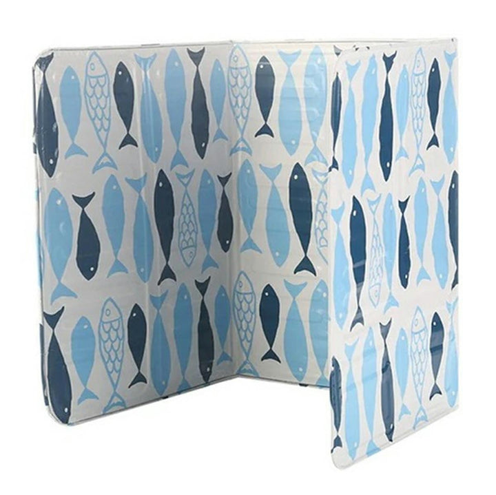 Protectie impotriva stropilor pentru aragaz, Zola®, din aluminiu, reutilizabil, pliabil, model cu pestisori, 83x39 cm