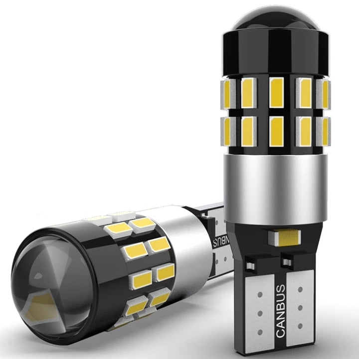 Set 2 becuri auto LED canbus T10 , Zola, W5W, 12/24V, flux luminos la 360°