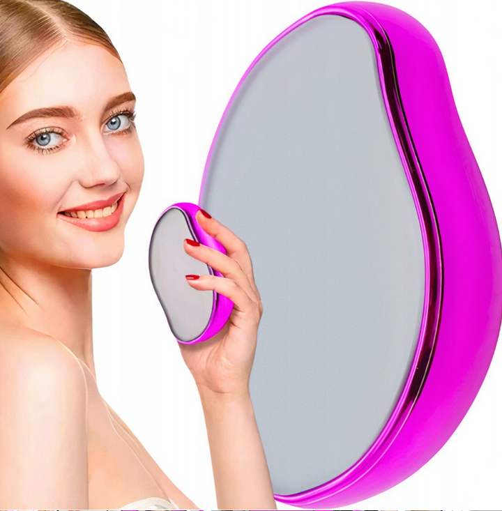 Epilator cu cristale, Zola, epilare prin frecare, functie dubla de epilare si exfoliere, roz