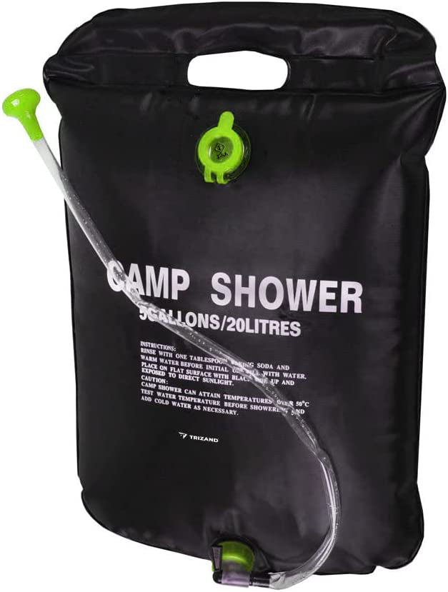 Dus solar pentru camping,  Zola®, capacitate 20L, negru