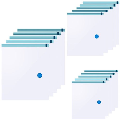 Set saci pentru vidat haine, Zola®, 15 bucati, marimi diferite, transparent