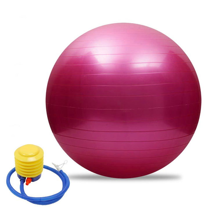 Minge pentru gimnastica, Zola, pompa inclusa, 65 cm, rosie