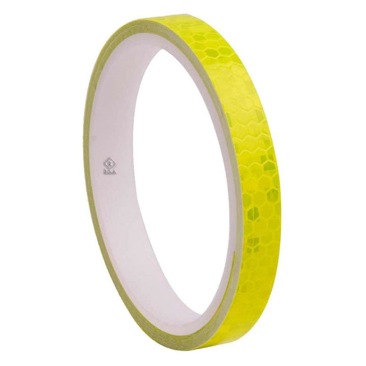Banda reflectorizanta pentru biciclete, motociclete, masini, Zola®, autocolanta, lungime, 8m, impermeabila, galbena