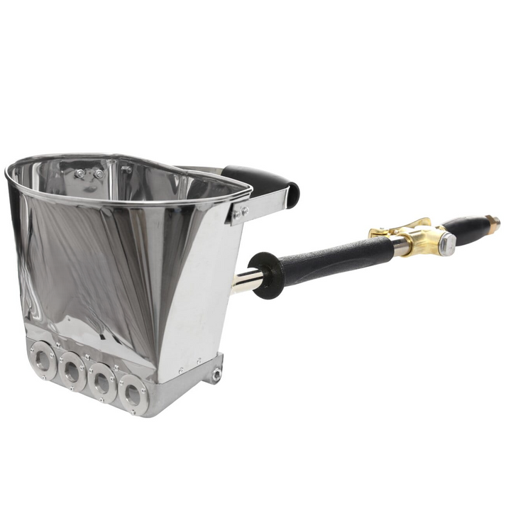 Masina de tencuit pneumatica, Zola, rezervor 3.5 L, 0.8-1 MPa, duza 1.8 mm, conector 1", pentru glet si tencuiala