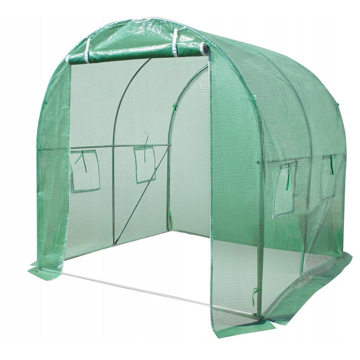 Solar de gradina, Zola, schelet metalic, verde, 4 ferestre, 2x2x2m,4 metri patrati