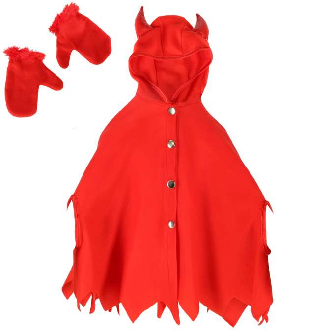 Costum dracusor copii, Zola, 2 piese, 100-110 cm, pelerina cu gluga si manusi