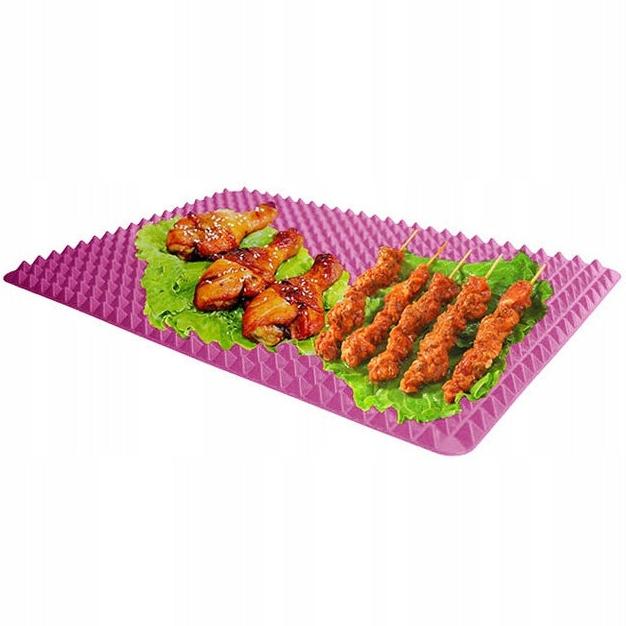 Covoras din silicon, multifunctional, Zola®, pentru coacere, scurgere, flexibil, 39x26 cm, mov