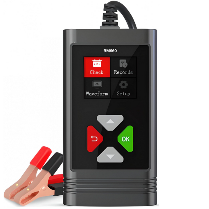 Tester baterie auto Zola, afisaj LCD, 6-20V, pentru baterii 2Ah-220Ah, cablu 70 cm, negru