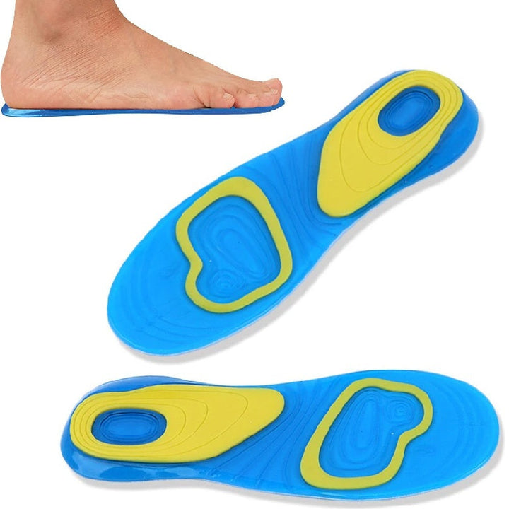 Set 2 branturi cu gel activ pentru incaltaminte, Zola, marime universala 38-42, flexibile, silicon poliuretanic moale, albastre