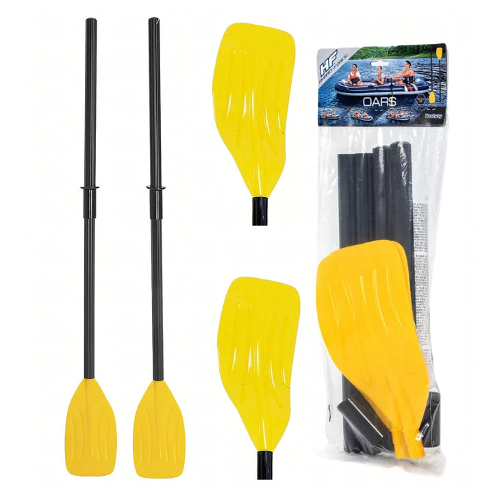 Vasle pliabile 2 in 1 pentru caiac si SUP, Bestway, 124/150 cm, 3 sectiuni, set 2 bucati, PVC