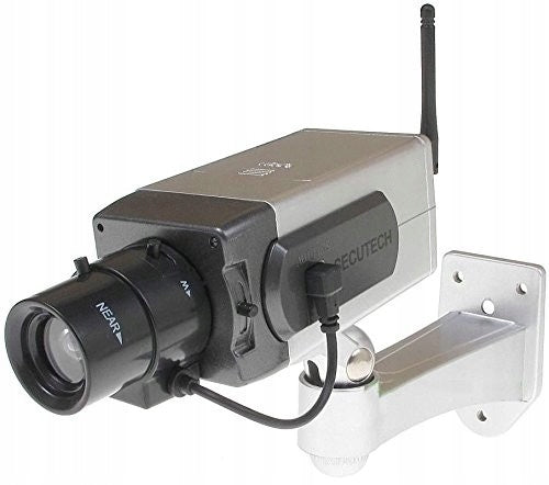 Camera video falsa, Zola®, cu led rosu intermitent, 15.5x6.5 cm, gri