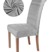 Husa universala pentru scaun cu spatar, Zola®, din material moale, placut la atingere, elastica, gri