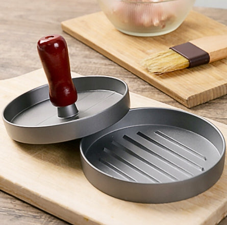 Presa matrice pentru burger, Zola®, usor de curatat si folosit, rotunda, din aluminiu
