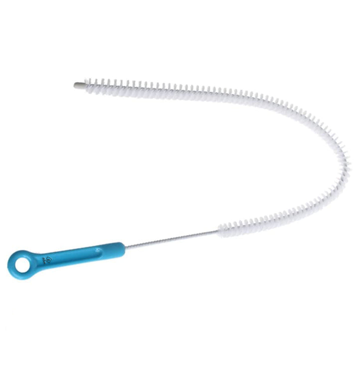 Perie pentru desfundarea conductelor de scurgere, Zola®, flexibila, maner confortabil, lungime 70 cm, alba