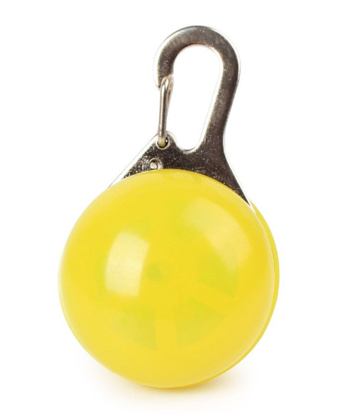 Pandativ pentru catei, Zola®, cu 3 moduri de iluminare, carabiniera metalica, lumina LED, galben