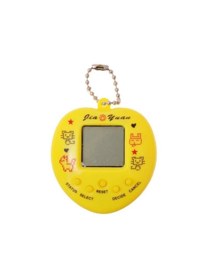 Joc electronic interactiv,  Zola®, Tamagotchi, model inima , "Alegeti un animal de companie si cresteti-l", 49 animale, galben