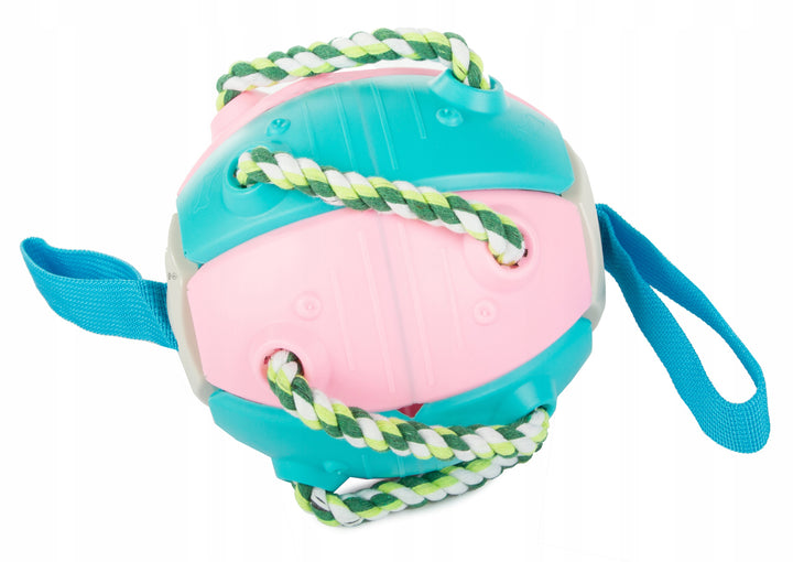 Jucarie interactiva de antrenament pentru catei,  Zola®, FrisBall, de mestecat, colorata, 14,5 cm