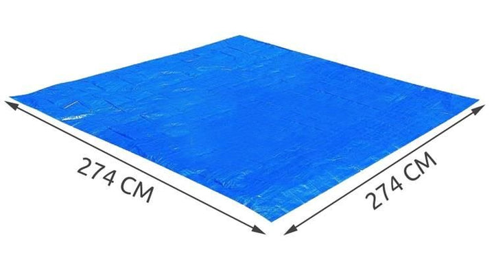 Prelata protectie baza piscina, Zola®, pentru piscine cu diametru de maxim 244cm, albastra