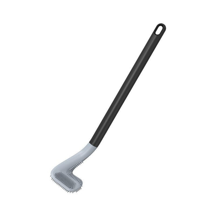 Perie de toaleta din silicon, Zola®, carlig de agatare, rezistent la umezeala si murdarie, usor de folosit, 40x7x4.5 cm, neagra