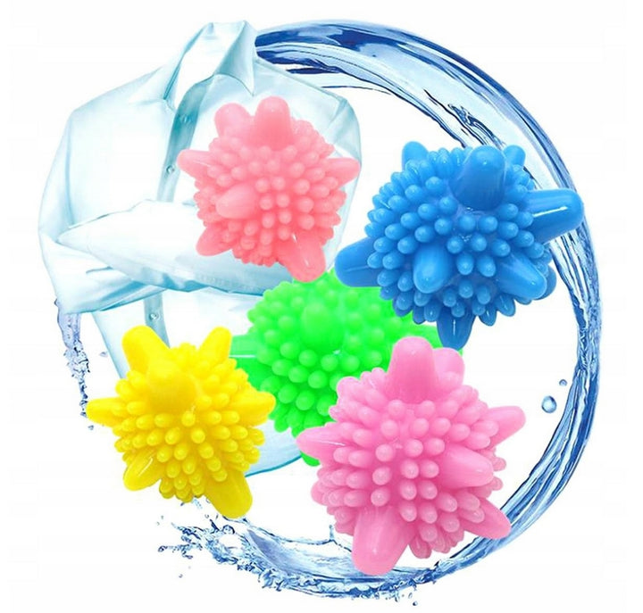Set 5 bile pentru masina de spalat, Zola®, pentru inmnuierea materialului, multicolore, 4.5 cm