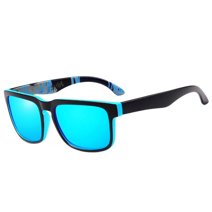 Ochelari de soare, Zola®, polarizati, filtru UV 400, negru cu albastru, husa depozitare