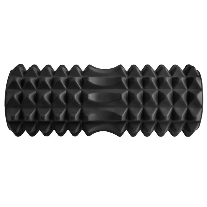 Rola pentru yoga si masaj, Zola®, striati proeminente, negru, 33x14 cm, negru