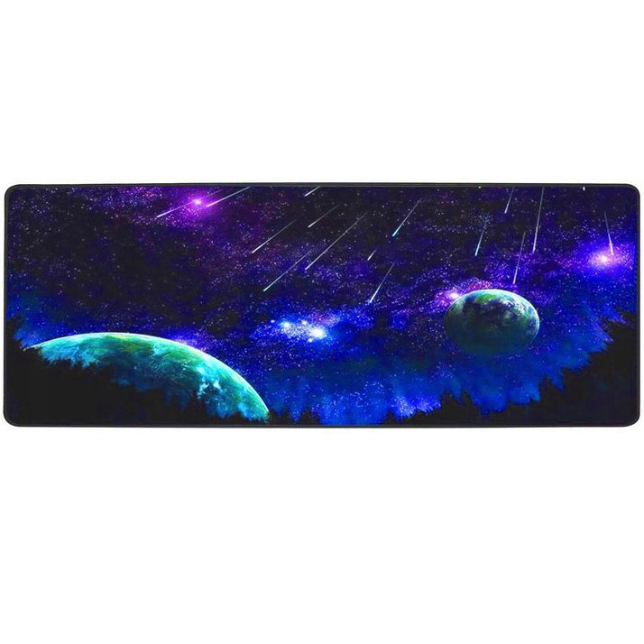 Mouse pad, Zola®, cauciucat pentru gaming, Ploaie de meteoriti, 90x40 cm