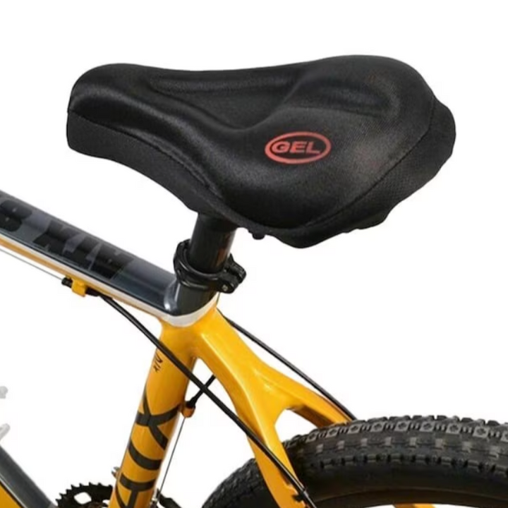 Husa pentru sa bicicleta, Zola, gel si material antiderapant, universala, 25x18 cm, negru