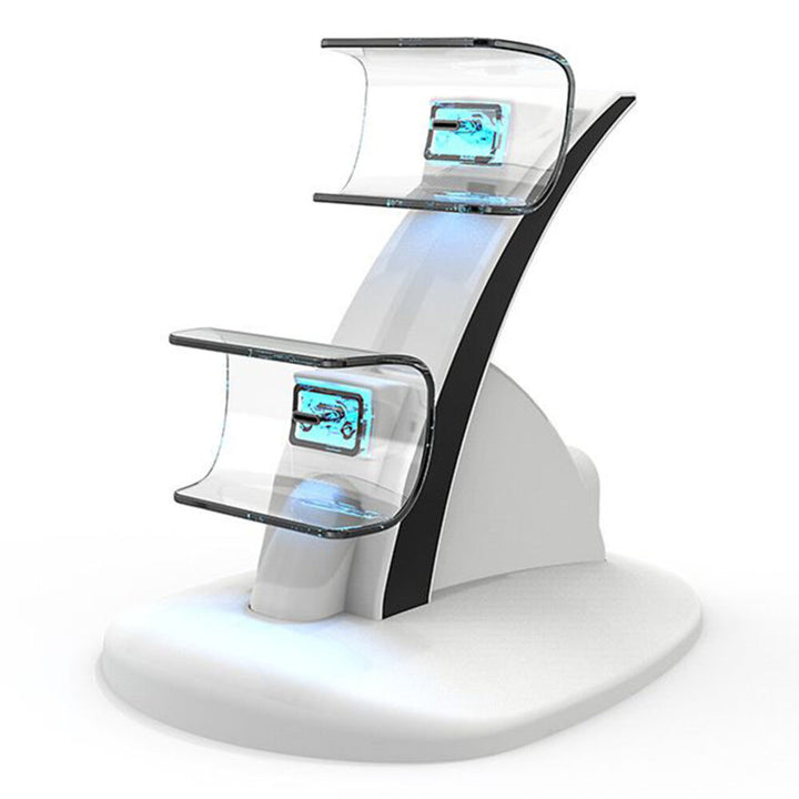 Statie de andocare, Zola®, pentru 2 Controller PS5, 2 port-uri USB C, 5V, incarcare rapida, picioare anti-derapante, alba