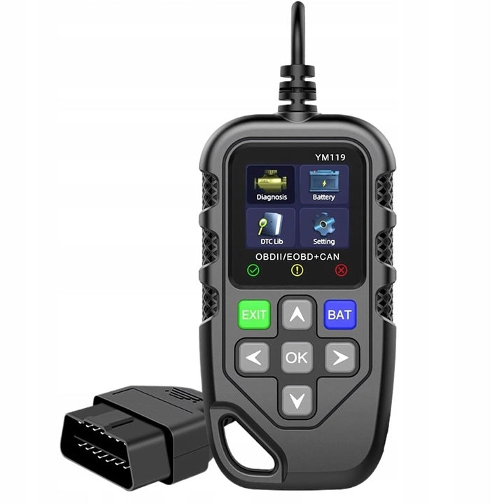 Tester diagnoza auto OBD2, Zola, citire si stergere coduri eroare, ecran LCD, 12.9 x 6.8 x 1.8 cm