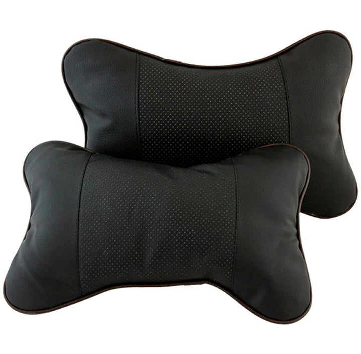 Set 2 perne de relaxare pentru masina, Zola®, confortabile, negre, 24.5x16x7