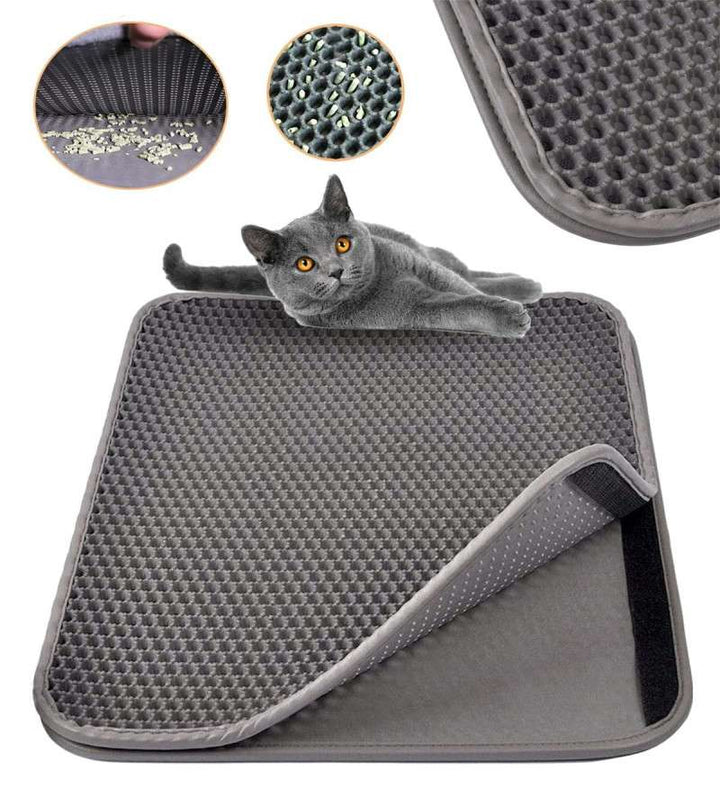 Covoras pentru litiera pisicilor, Zola®, 40x50 cm, gri