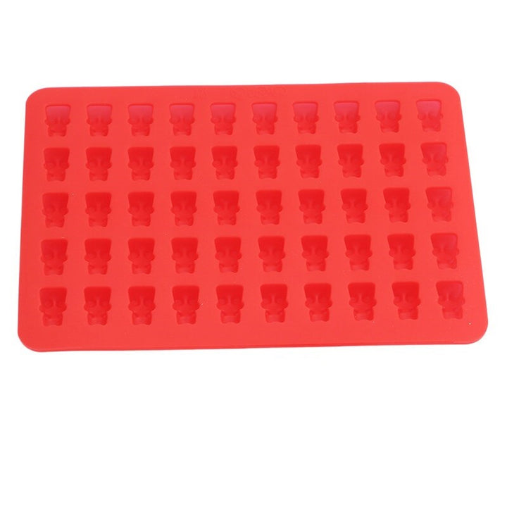 Forma din silicon pentru ciocolata/jeleuri, 13.5x19 cm, Zola®,  model ursulet, rosie