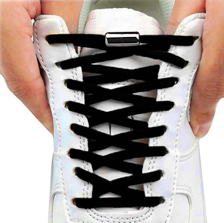 Sireturi elastice cu clipsuri metalice, Zola, lungime reglabila, flexibile, 100 cm, negre