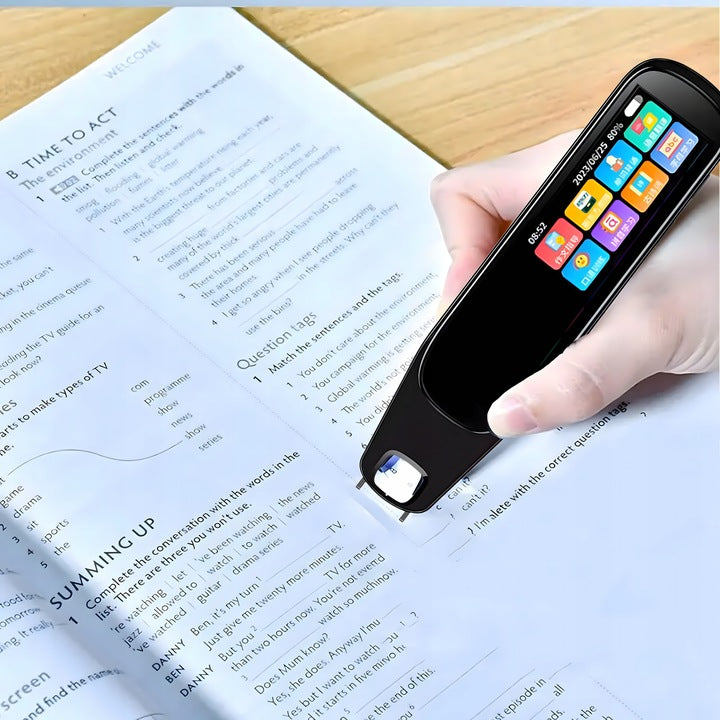 Traducator inteligent multifunctional, Zola, text si vocal, 132 limbi, functie OCR, Wi-Fi 2.4 GHz, ecran tactil, inregistrare vocala, negru