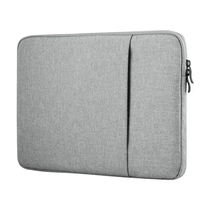 Husa universala pentru laptop/tableta, Zola, 13-14.2″, 2 compartimente, inchidere fermoar, poliester, gri