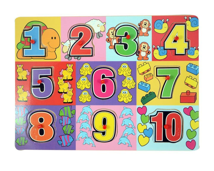 Puzzel din lemn cu cifre Zola®, 30x 22 cm
