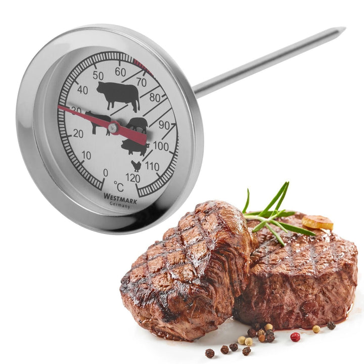 Termometru alimentar, Zola®, analogic, pentru carne, metalic, cu tija, 0 - 120 ° C