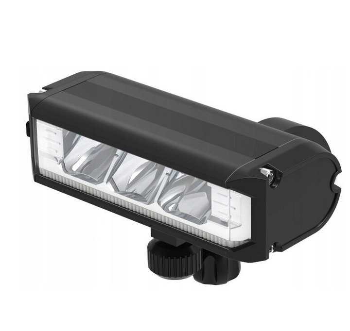 Lumina LED pentru bicicleta, Zola, 5 moduri de iluminare, 900lm, montare pe ghidon, impermeabila, reincarcabila, cablu USB, 91 x 41 x 30 mm, neagra