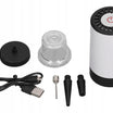 Pompa de vacuum, Zola®, incarcare USB, functie dubla de vidat si umflat, plastic, 3W, 9.5x5 cm, alb/ negru