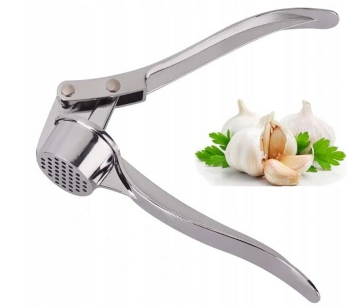 Presa pentru usturoi, Zola®, otel inoxidabil, eficienta, usor de stors si curatat, maner ergonomic, lungime 14.5 cm, argintiu