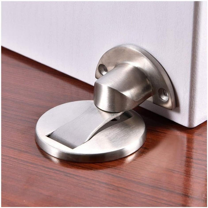 Opritor magnetic pentru usa, Zola, din otel inoxidabil, grosime 5 mm, argintiu
