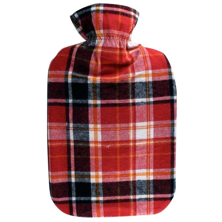 Perna pentru apa calda, Zola, capacitate 1.7l, din cauciuc, cu husa pufoasa, rosu/negru/alb