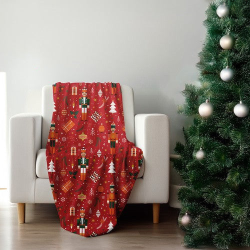 Patura pufoasa festiva, Zola,  150 x 200 cm, model Spargatorul de nuci, poliester