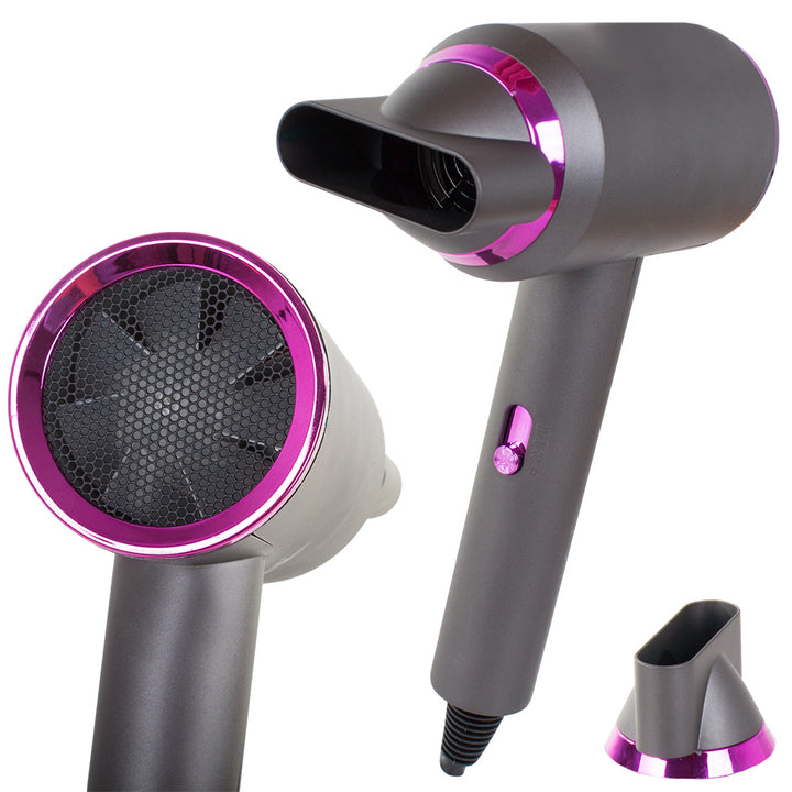 Uscator de par, Zola®, reglabil, cu LED, control  de temperatura in 3 trepte, putere 2800 W, gri/roz