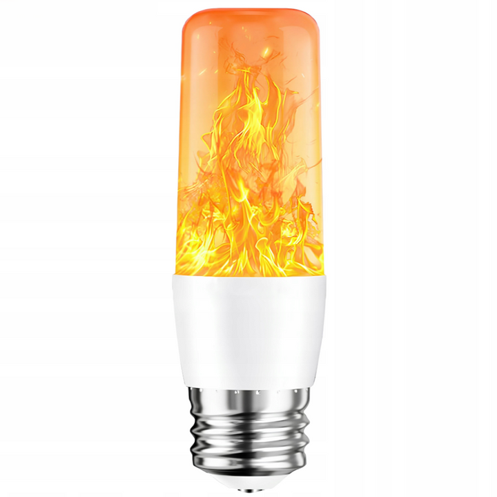 Bec LED cu efect dinamic de flacara, Zola, 9W, E27, decorativ, 1521 lm, 3.5 x 11.5 cm