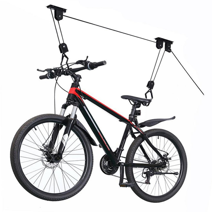 Suport pentru bicicleta, Zola®, cu prindere in tavan, din metal, culoare neagra