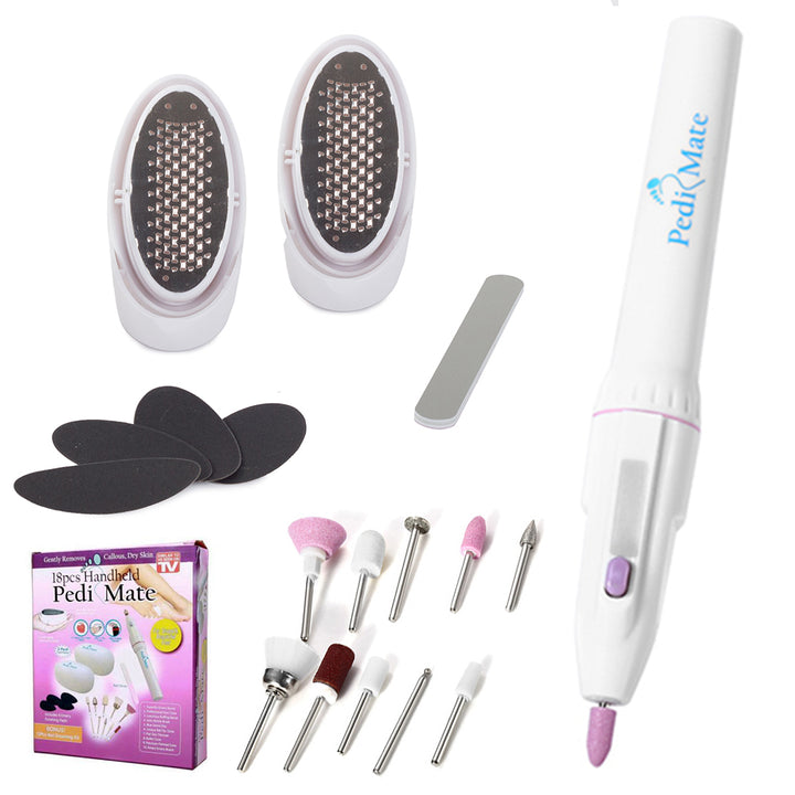 Set pentru manichiura si pedichiura, Zola®, cu 18 accesorii, usor de utilizat